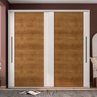 Guarda-roupa Casal Sevilha 2 Portas 4 Gavetas Branco/freijó -