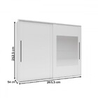 Guarda-roupa Casal Sevilha 2 Portas 4 Gavetas Com Espelho Fle