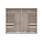 Guarda-roupa Casal Sevilha 2 Portas 4 Gavetas Com Espelho Fle