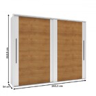 Guarda-roupa Casal Sevilha 2 Portas 4 Gavetas Flex 40230605 B