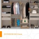 Guarda-roupa Casal Sevilha 2 Portas 4 Gavetas Flex 40230607 B