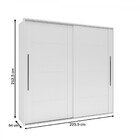 Guarda-roupa Casal Sevilha 2 Portas 4 Gavetas Flex 40230607 B