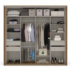 Guarda-roupa Casal Sevilha 2 Portas 4 Gavetas Freijó/off Whit