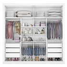 Guarda-roupa Casal Sevilha 2 Portas 6 Gavetas 100% Mdf Branco
