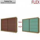 Guarda-roupa Casal Sevilha 2 Portas 6 Gavetas Amendoa/turques