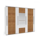 Guarda-roupa Casal Sevilha 3 Portas 4 Gavetas Com Espelho Fle