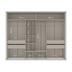 Guarda-roupa Casal Sevilha 3 Portas 4 Gavetas Com Espelho Fle