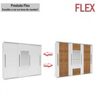 Guarda-roupa Casal Sevilha 3 Portas 4 Gavetas Com Espelho Fle