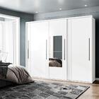 Guarda-roupa Casal Sevilha 3 Portas 4 Gavetas Com Espelho Fle