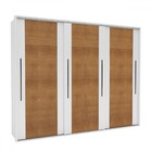 Guarda-roupa Casal Sevilha 3 Portas 4 Gavetas Flex Freijó/bra