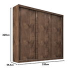 Guarda Roupa Casal Sevilha 3 Portas  Correr 6 Gav.