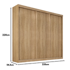 Guarda Roupa Casal Sevilha 3 Portas  Correr 6 Gav.