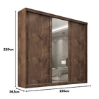 Guarda Roupa Casal Sevilha 3 Pts Corre 6 Gav C/ Esp