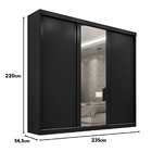 Guarda Roupa Casal Sevilha 3 Pts Corre 6 Gav C/ Esp