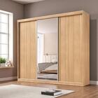 Guarda Roupa Casal Sevilha 3 Pts Correr 6 Gav C/ Porta Espelh