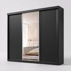 Guarda Roupa Casal Sevilha 3 Pts Correr 6 Gav C/ Porta Espelh