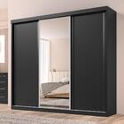 Guarda Roupa Casal Sevilha 3 Pts Correr 6 Gav C/ Porta Espelh