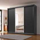 Guarda Roupa Casal Sevilha 3 Pts Correr 6 Gav C/ Porta Espelh