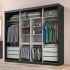 Guarda Roupa Casal Sevilha 3 Pts Correr 6 Gav C/ Porta Espelh