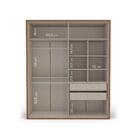 Guarda-roupa Casal Sevilha 4 Portas 2 Gavetas Freijo/off Whit