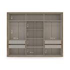 Guarda-roupa Casal Sevilha 6 Portas 4 Gavetas Freijo/off Whit