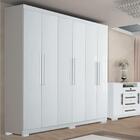 Guarda-roupa Casal Sevilha 6 Portas Branco Neve