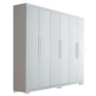 Guarda-roupa Casal Sevilha 6 Portas Branco Neve