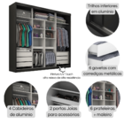 Guarda Roupa Casal Sevilha   C/ 3 Esp