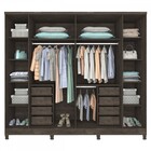 Guarda-roupa Casal Sevilla 6 Portas 8 Gavetas Cumaru Rustic 1