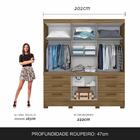 Guarda Roupa Casal Shamar 8 Portas 6 Gavetas Boreal - Móveis