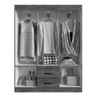 Guarda-roupa Casal Sidney 6 Portas 2 Gavetas Castanho - Dorip