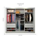 Guarda-roupa Casal Siena City Com 3 Espelhos 3 Pt 4 Gv Branco