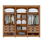 Guarda-roupa Casal Solaris 6 Portas 6 Gavetas Com Vidro 100%