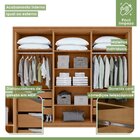 Guarda-roupa Casal Solaris 6 Portas Com Vidro 100% Mdf Amendo