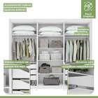 Guarda-roupa Casal Solaris 6 Portas Com Vidro E Pés 100% Mdf