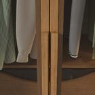 Guarda-roupa Casal Solaris 6 Portas Com Vidro Fumê Amendoa Cl