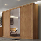 Guarda Roupa Casal Sollo Com Espelho 3 Portas 8 Gavetas 100 M