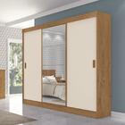 Guarda-roupa Casal Sorento 3 Portas 3 Gavetas Com Espelho Fle