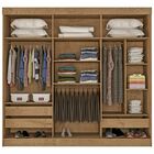 Guarda-roupa Casal Sorento 3 Portas 3 Gavetas Com Espelho Fle