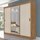Guarda-roupa Casal Sorento 3 Portas 3 Gavetas Com Espelho Fle