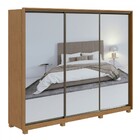 Guarda-roupa Casal Spazio 3 Portas 6 Gavetas Super Glass 100%