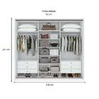 Guarda-roupa Casal Spazio 3 Pt 6 Gv Branco