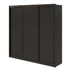 Guarda-roupa Casal Spazio Flex 3 Pt 6 Gv Preto E Amêndoa 240