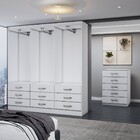 Guarda-roupa Casal Stella 6 Portas 9 Gavetas Com Cômoda 5 Gav