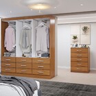 Guarda-roupa Casal Stella 6 Portas 9 Gavetas Com Cômoda 5 Gav