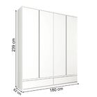 Guarda Roupa Casal Stillus 4 Portas 5 Gavetas Tcil Moveis Nev