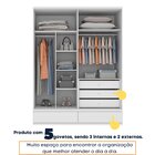 Guarda-roupa Casal Stillus 4 Pt 5 Gv Neve