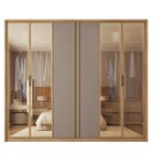 Guarda Roupa Casal Suburban 6 Portas 4 Gavetas Com Vidro Refl