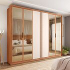 Guarda-roupa Casal Suburban 6 Portas 4 Gavetas Com Vidro Refl