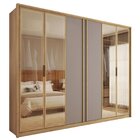 Guarda-roupa Casal Suburban 6 Portas 6 Gavetas Com Vidro Refl